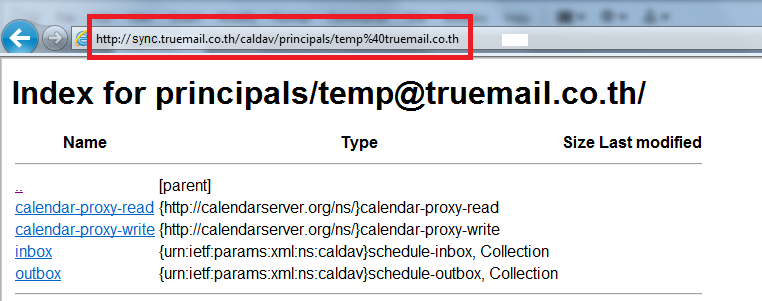 Principals URL