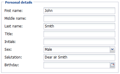 Name details dialog